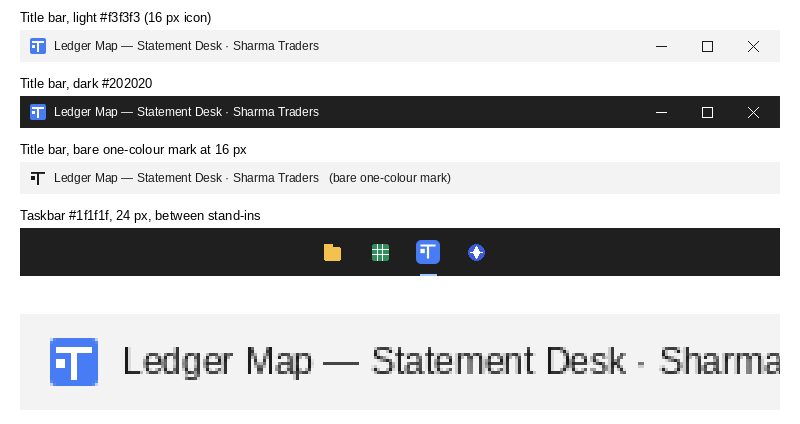 Dr Cr in title bars and taskbar